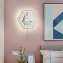 applique murale hexagonale princesse astronaute