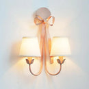 lustre led style européen avec ruban et arc décoratif