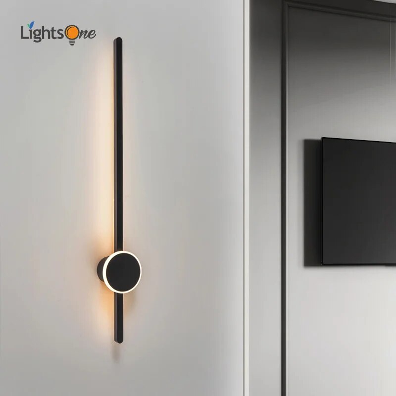 Applique murale moderne minimaliste à longue bande - vue 3 sur 8