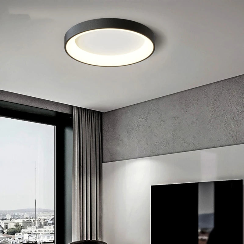 Plafonnier led rond minimaliste moderne nordique lumineux