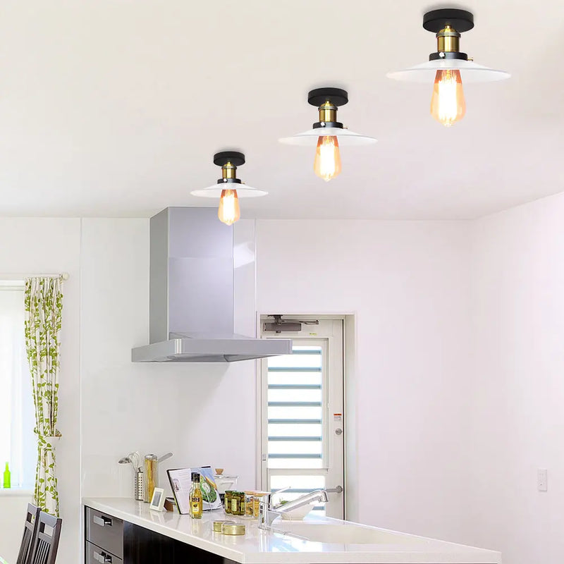plafonnier industriel vintage led loft style américain