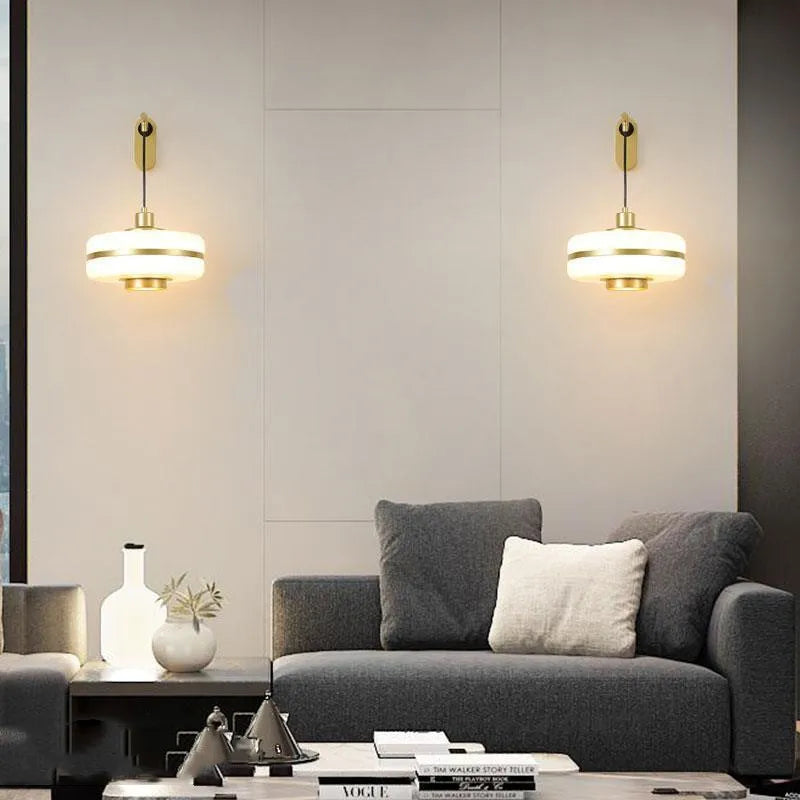 suspension moderne en métal doré design industriel pour intérieur - vue 4 sur 10