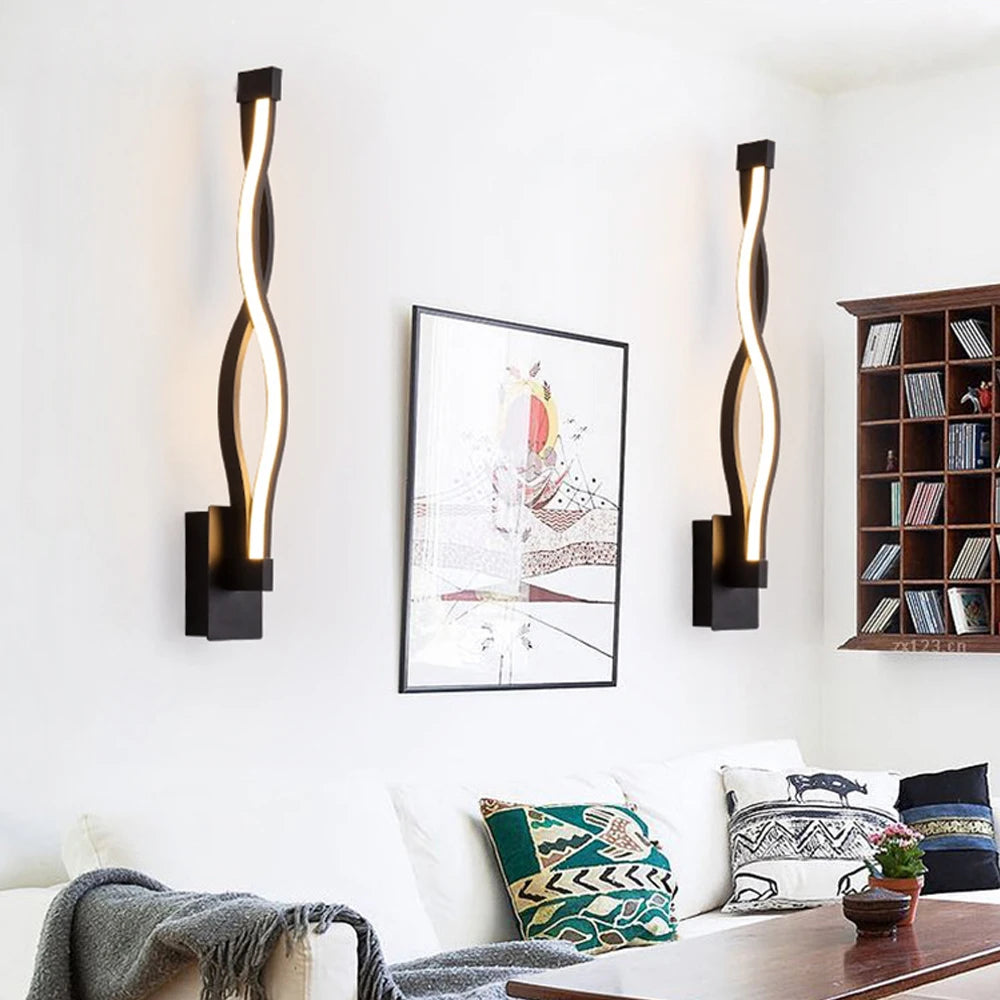 applique murale minimaliste moderne led intérieur éclairage décoratif