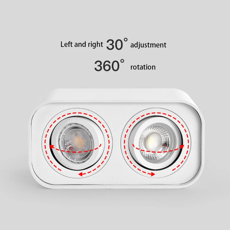 projecteurs led réglables montés en surface - vue 2 sur 5