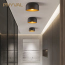 Plafonnier LEDs lumière nordique maison salon décor noir/blanc éclairage