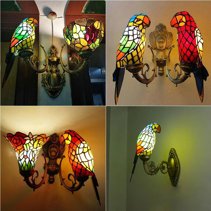 applique murale en verre coloré pour déco créative lumineuse
