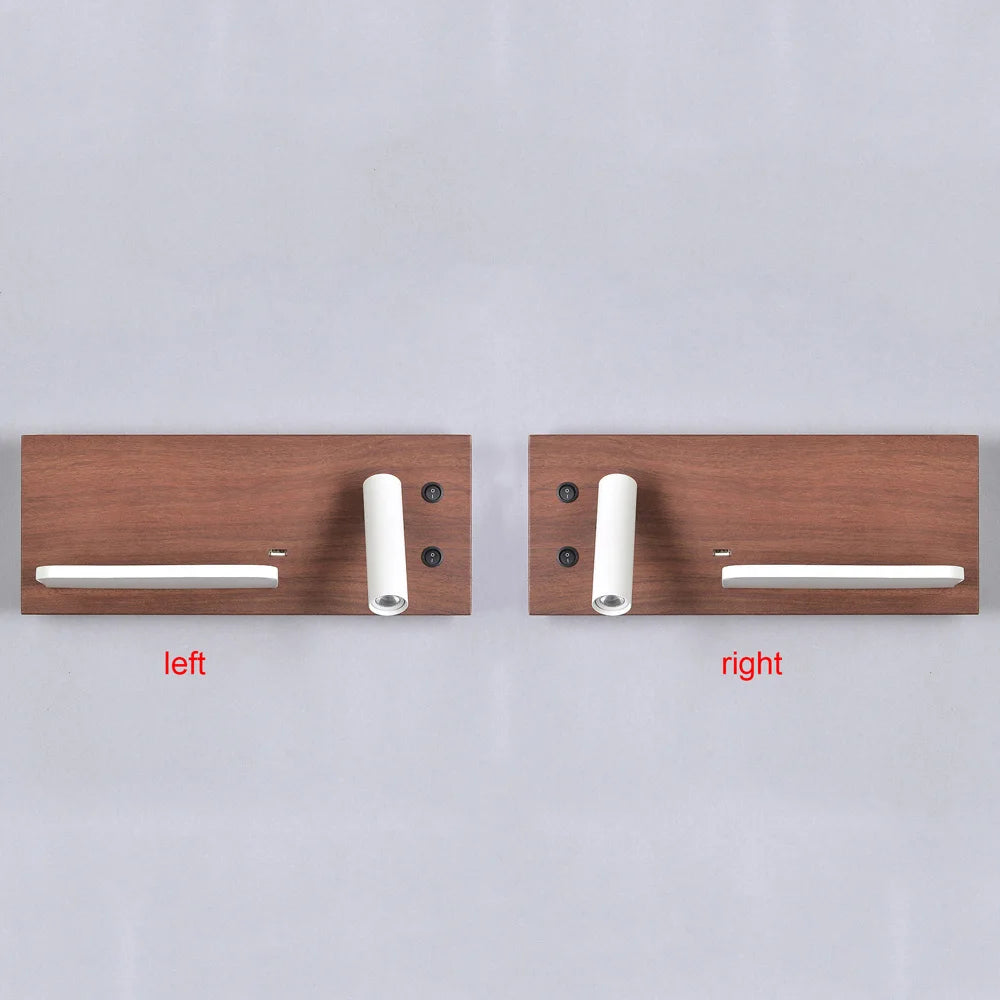 Tokili Applique murale LED avec chargeur USB et sans fil