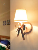 lustre led style européen avec ruban et arc décoratif