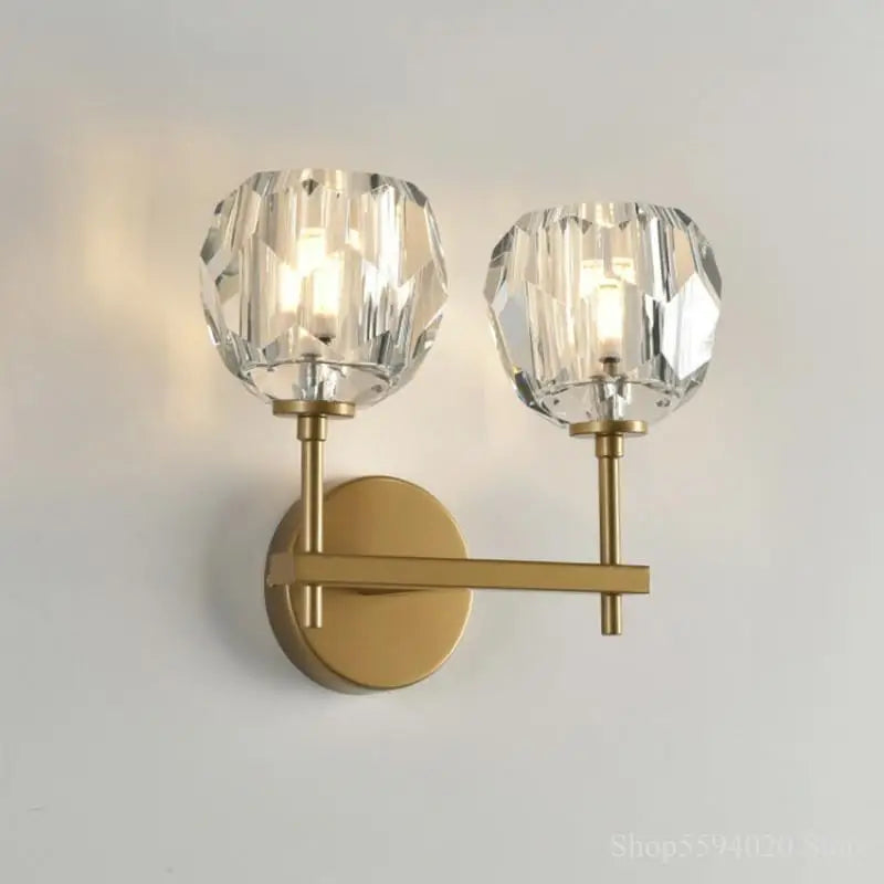 Applique murale nordique en cristal postmodern simple