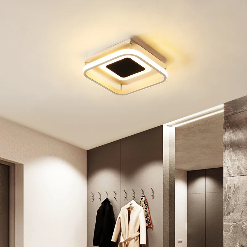 Acrylique Led allée plafonnier pour vestiaire couloir balcon Foyer éclairage lumières minces décoration maison lustre Luminaire - vue 7 sur 14