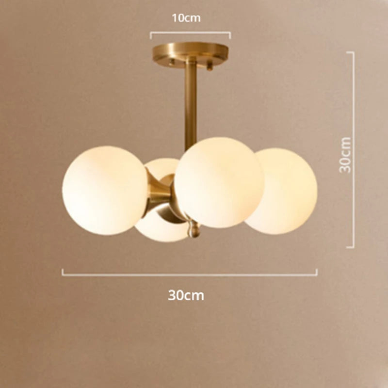 Plafonnier boules Led créatives nordiques - vue 7 sur 7