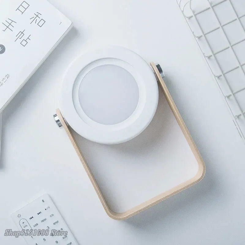 lampe de lecture pliable en bois avec veilleuse led usb