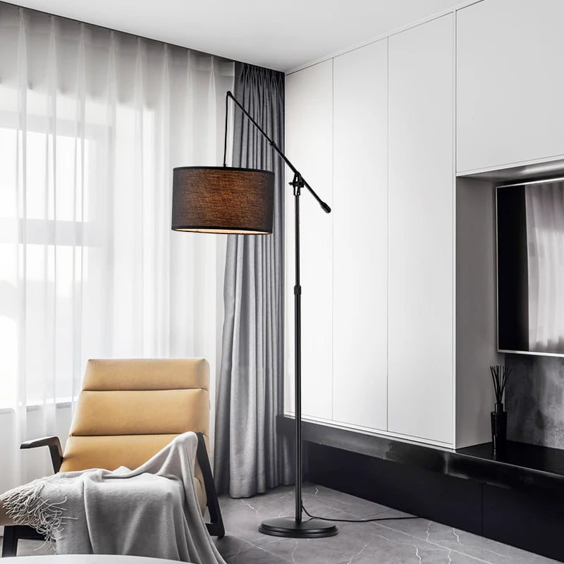 lampadaire créatif nordique moderne en tissu pour décoration intérieure - vue 5 sur 6