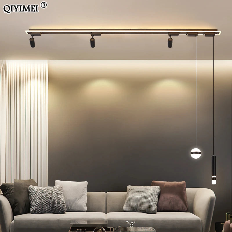luminaire suspendu led acrylique minimaliste moderne - vue 4 sur 18