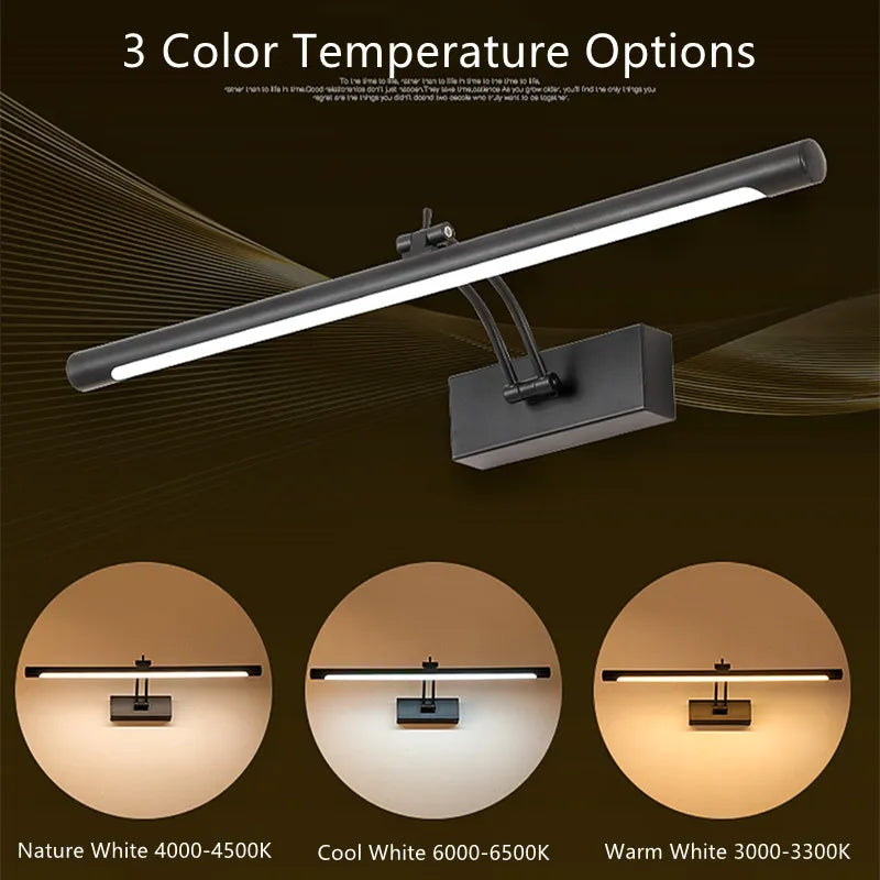 Applique murale miroir moderne bain étanche dimmable - vue 4 sur 10