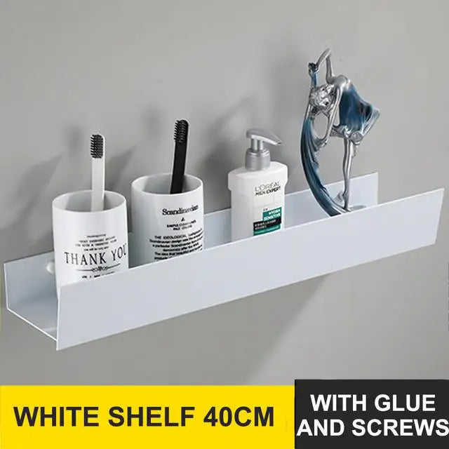 étagère murale pour rangement de salle de bain et cosmétiques - vue 9 sur 13