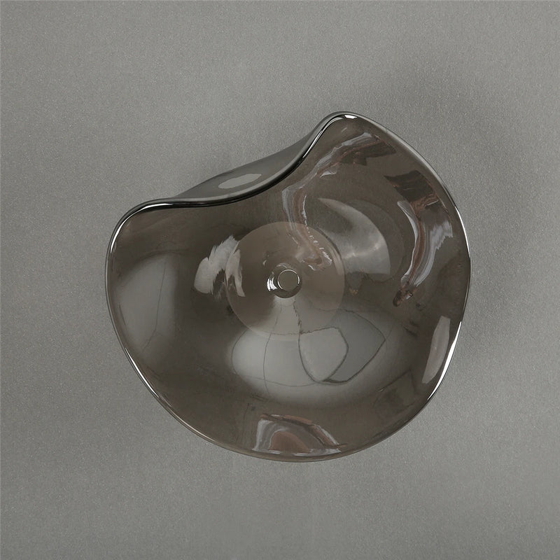 applique murale led moderne en verre éclairage surface incurvée