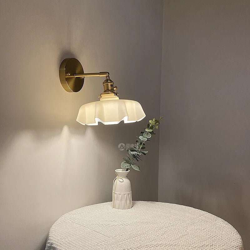 applique murale led nordique verre wandlamp 2021 - vue 7 sur 14