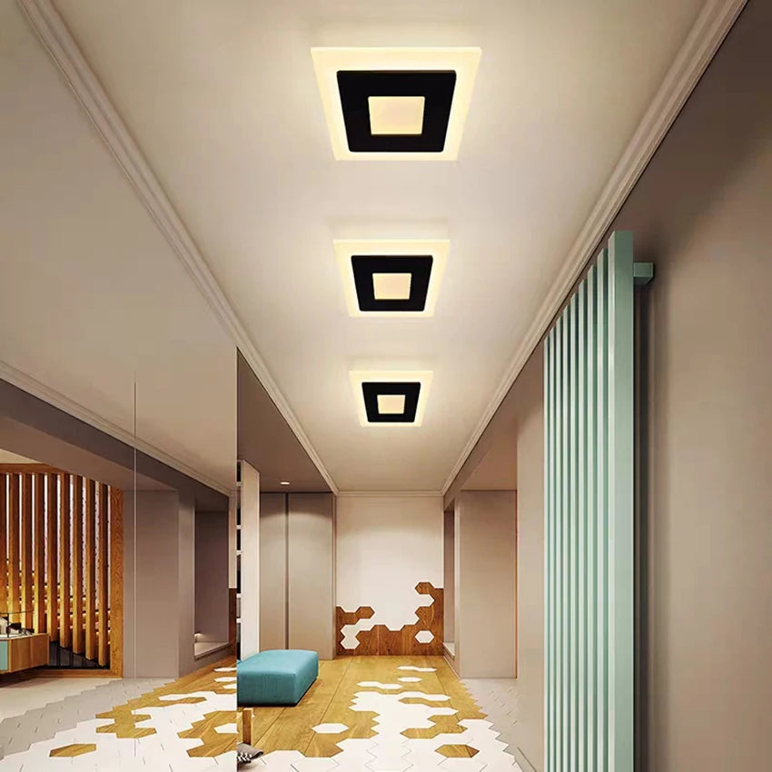 plafonnier led acrylique design moderne pour intérieur décoratif - vue 2 sur 6