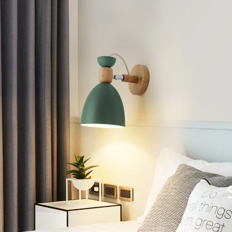 applique murale simple en bois pour décoration intérieure ly-08 - vue 3 sur 11