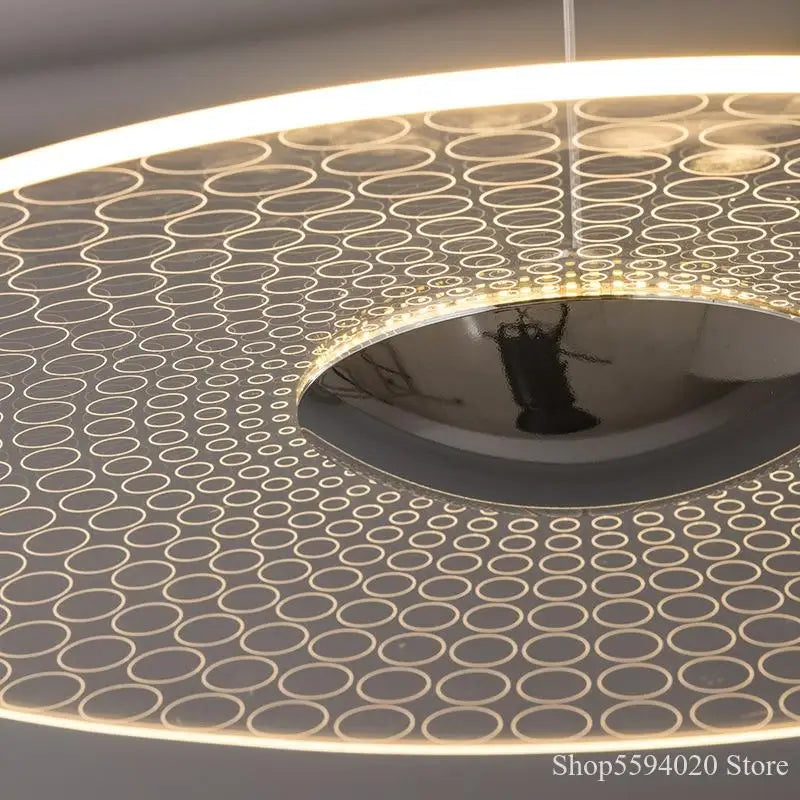 lustre led moderne en acrylique pour éclairage intérieur - vue 5 sur 11