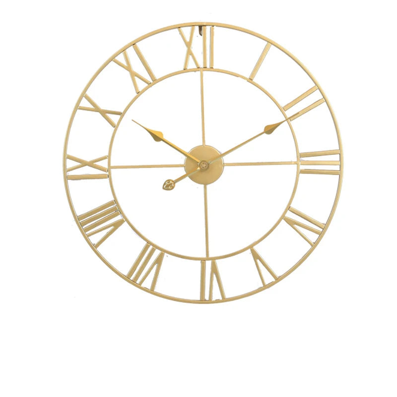 horloge murale ronde rétro 3D chiffres romains décoration intérieure - vue 12 sur 11