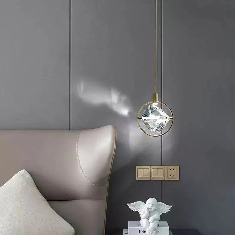 lustre led postmoderne créatif nordique luxe cristal bar