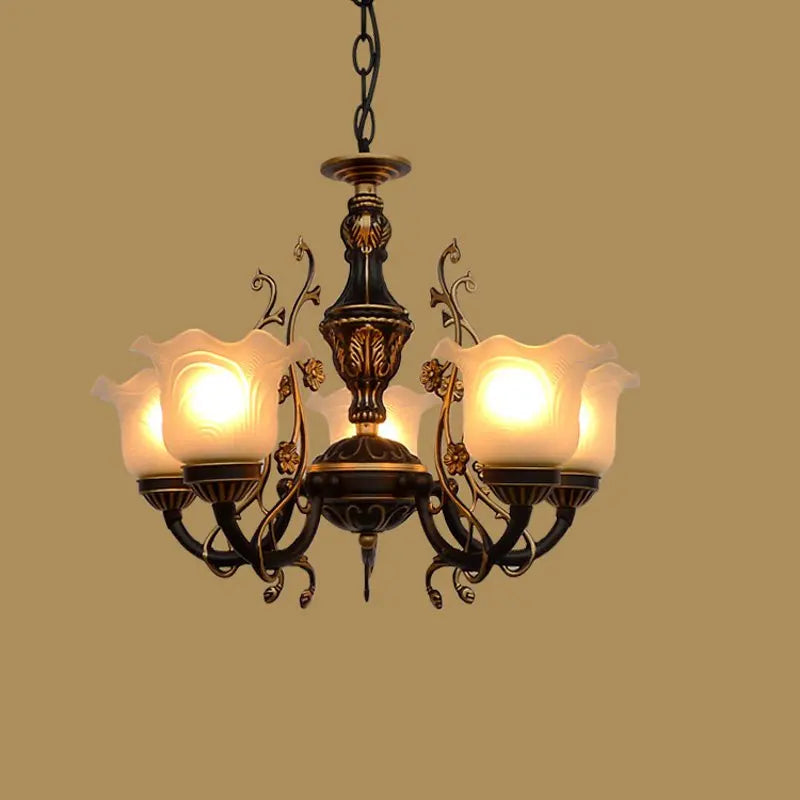 lustre style européen pour éclairage intérieur et décoration maison - vue 3 sur 12