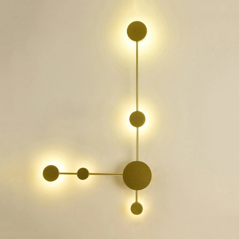 applique murale led postmoderne en acrylique et fer