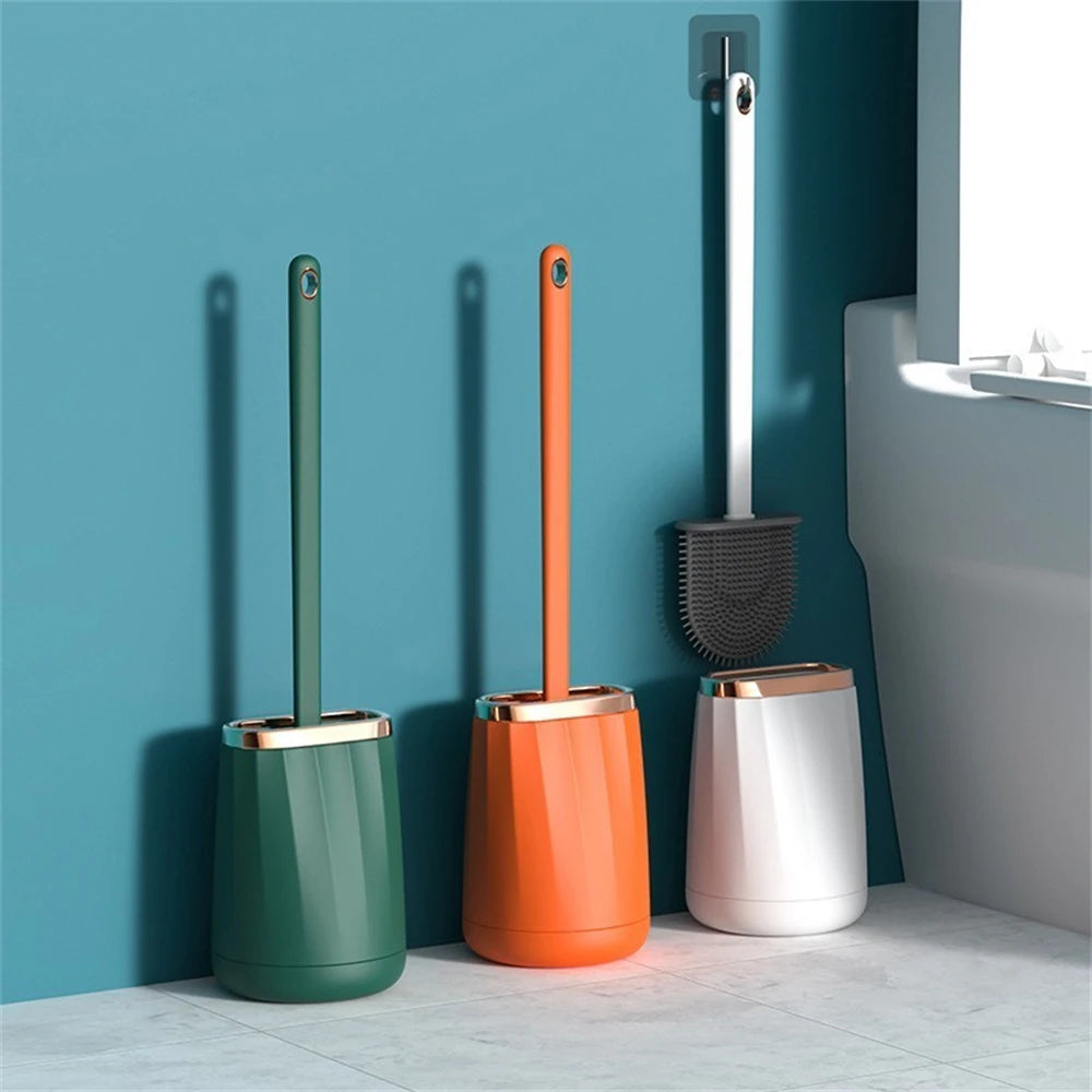 ensemble de brosses de toilette légères et durables pour salle de bain