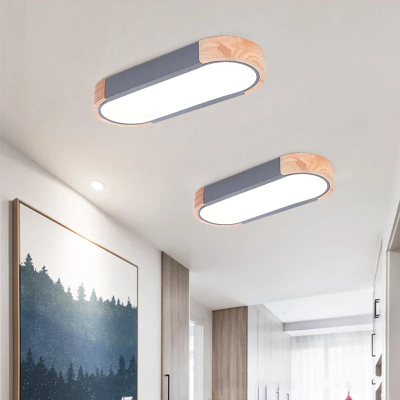 plafonnier nordique long 3 coul fermentation gradation led lampe - vue 5 sur 14