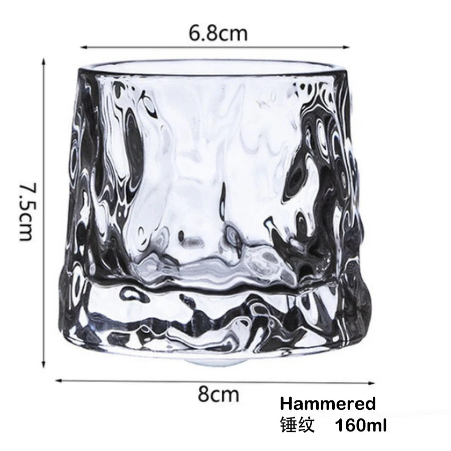 Verres old fashioned whisky relief style élégant bar