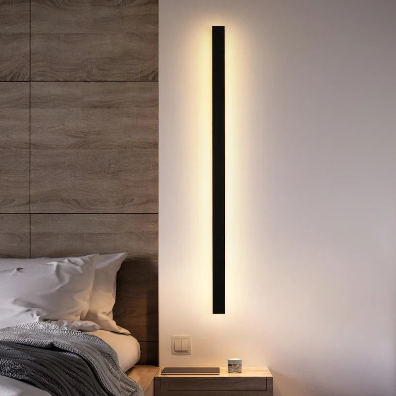 applique murale led étanche minimaliste pour extérieur - vue 6 sur 11