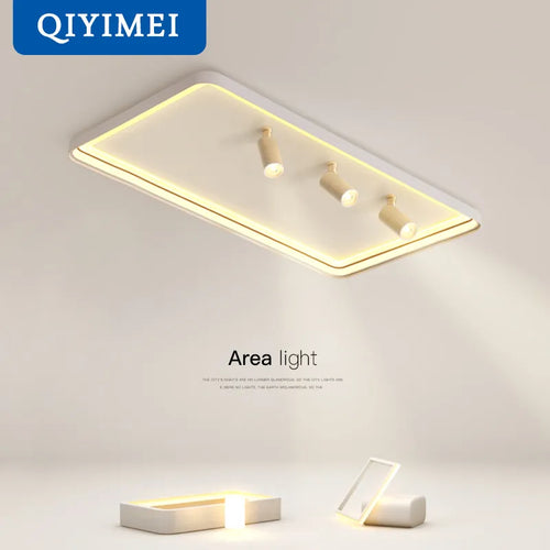 Plafonnier moderne à LEDs lumières pour salon chambre intérieur rond carré Rectangle monté en Surface éclairage