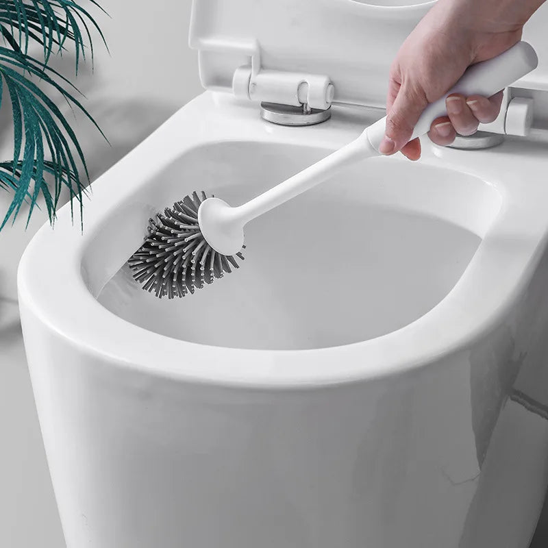 brosse de nettoyage murale à long manche en silicone