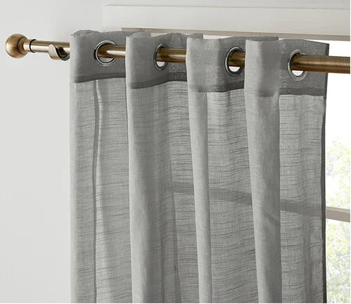 Voilage tulle translucide moderne sur mesure salon chambre - vue 10 sur 10
