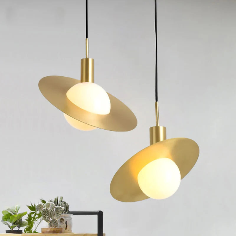 Nordique E27 led lumières or lustres modernes pour chambre cuisine salon loft lampe suspendue étude décoration de la maison luminaire - vue 4 sur 12