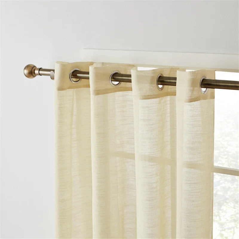 Voilage tulle translucide moderne sur mesure salon chambre - vue 7 sur 10