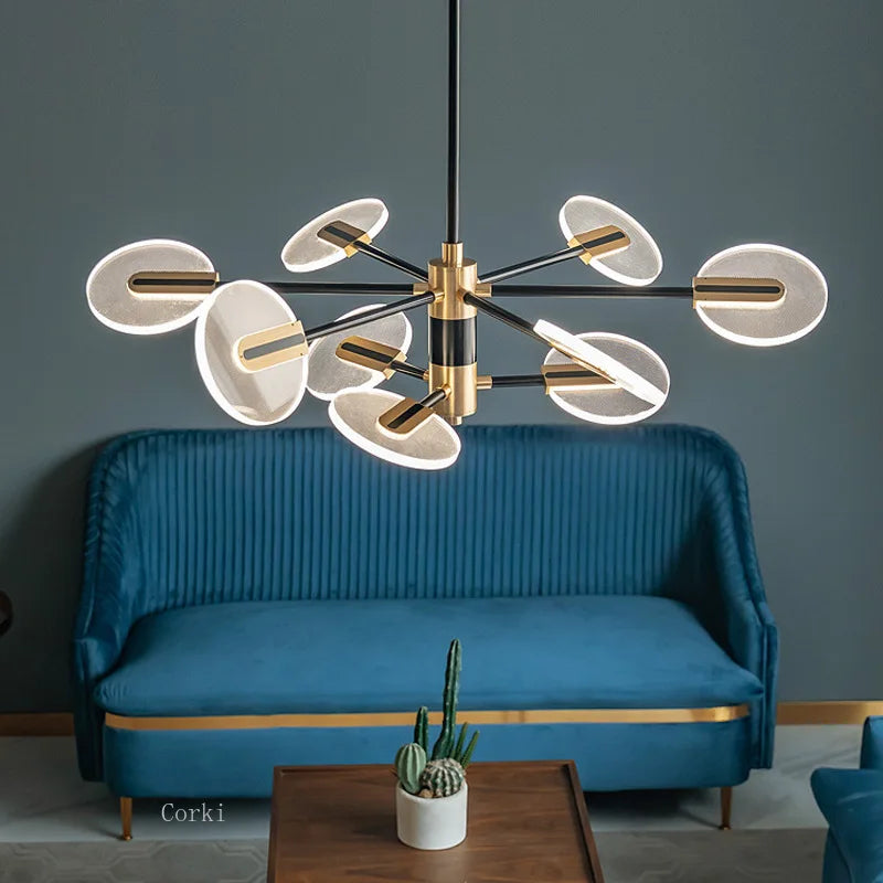 lustre moderne en acrylique design nordique pour une décoration élégante