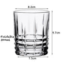 Verres whisky old fashioned relief élégants pour cocktails
