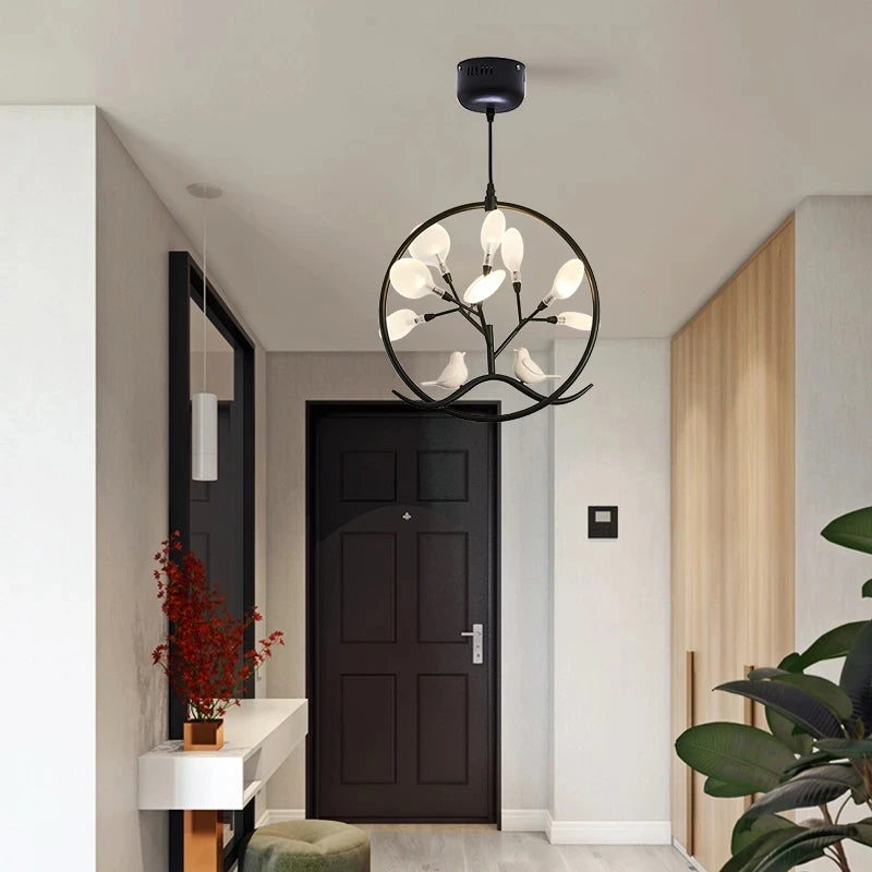 suspension en bois artisanale pour décoration intérieure moderne - vue 6 sur 10