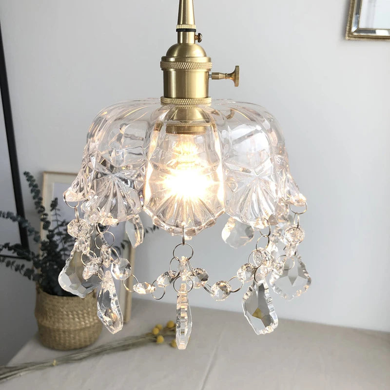 Suspension en cristal au design moderne - vue 4 sur 7