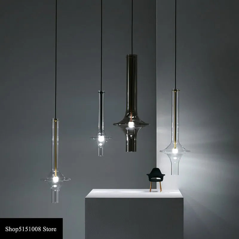 Suspension post-modernes en verre de luxe nordique - vue 2 sur 12