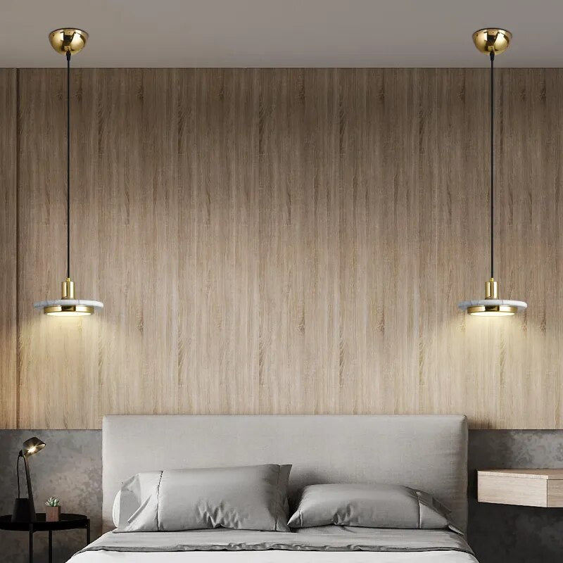 Suspension en marbre au design nordique créatif - vue 4 sur 8