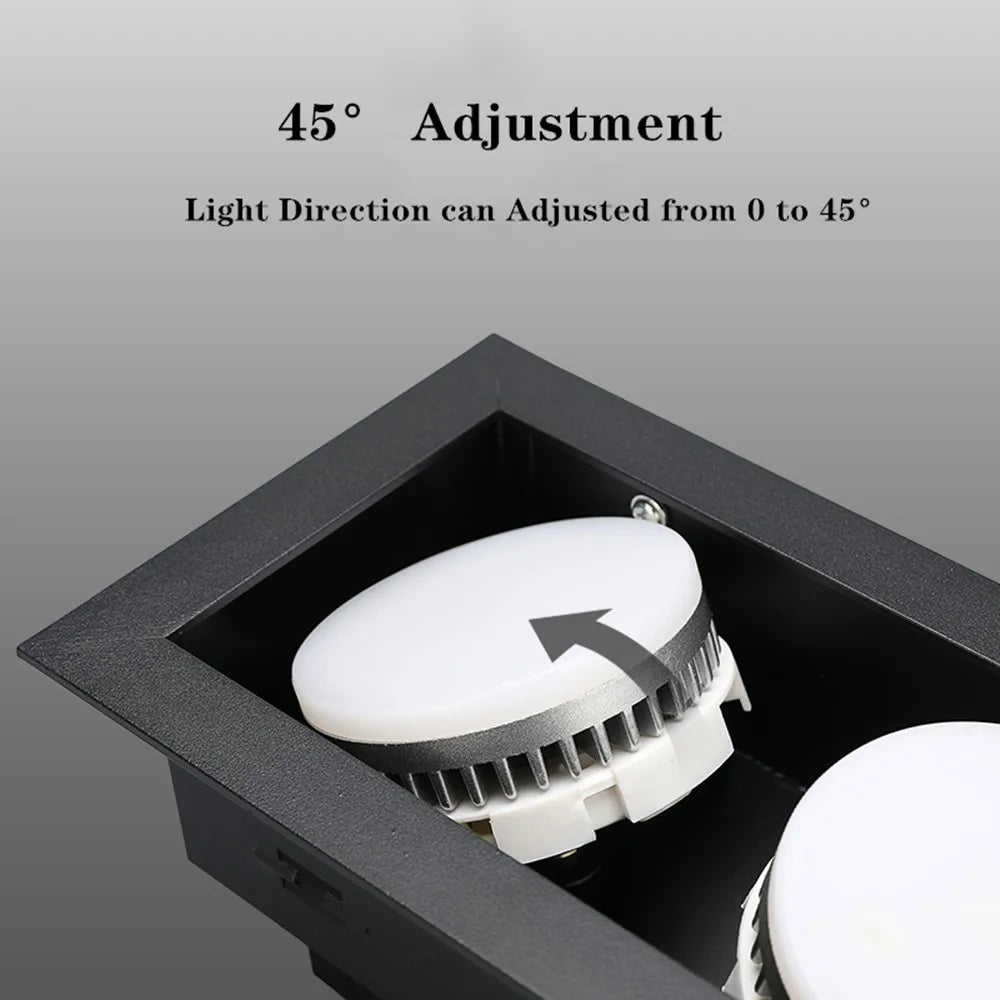 spot led encastrable plafond sans éblouissement - vue 4 sur 8