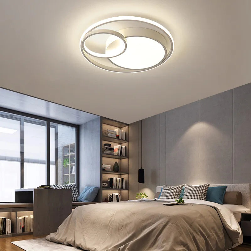 Lustre LED moderne maison intérieur luminaire déco tech - vue 5 sur 12