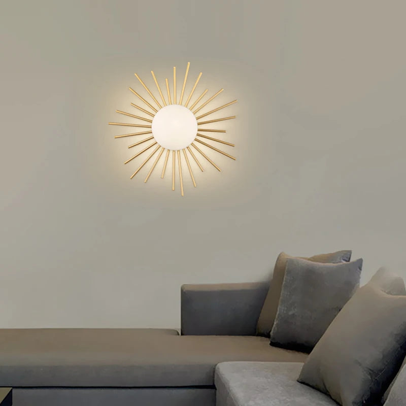 plafonnier luxe en forme de feuille de lotus style nordique décoratif - vue 6 sur 13