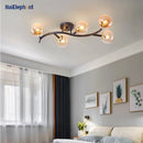 Nordique E27 Magic Bean plafonniers pour salon chambre cuisine étude Simple moderne lustre en verre éclairage lampes de luxe