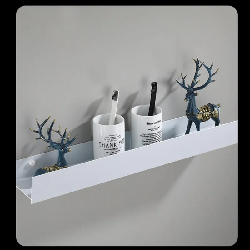 étagère murale pour rangement de salle de bain et cosmétiques - vue 4 sur 13