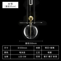 suspension en verre design nordique pour intérieur décoratif